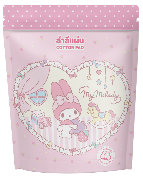 สำลีแผ่น 70 แผ่น MY MELODY